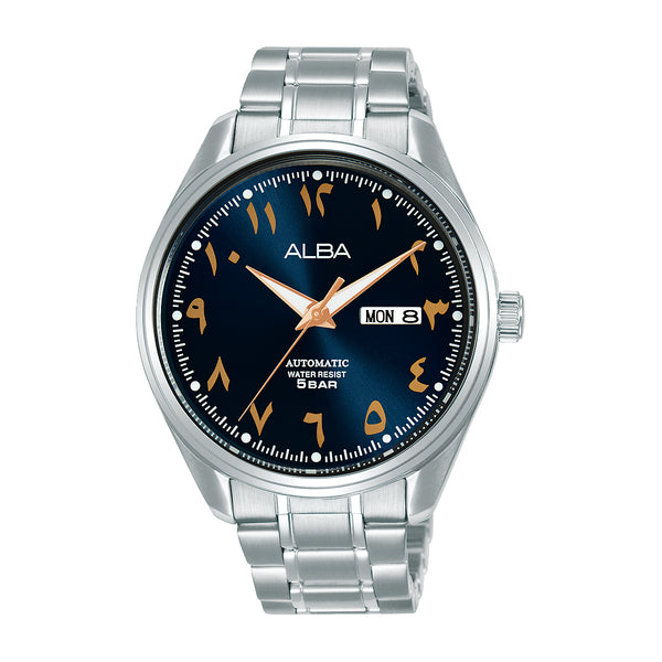 Alba Mechanical Arabic Blue Dial Men's Watch - AL4181X1