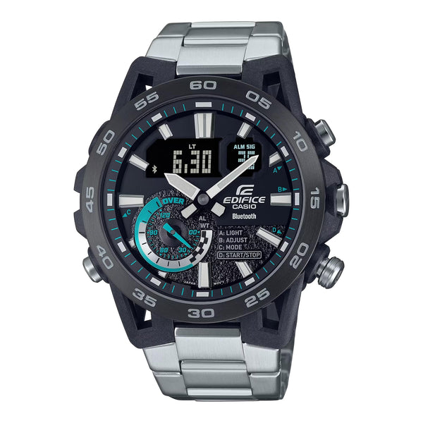 Casio Edifice Men's Analog Digital Quartz Watch - ECB-40DB-1ADF