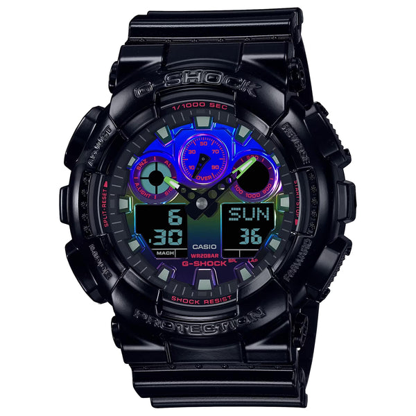 Casio  G-Shock  Men's Analog Digital  Quartz Watch - GA-100RGB-1ADR