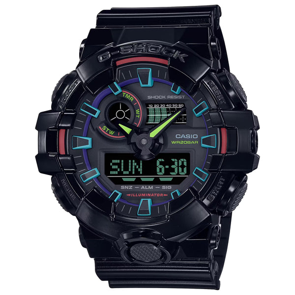 Casio  G-Shock  Men's Analog Digital  Quartz Watch - GA-700RGB-1ADR