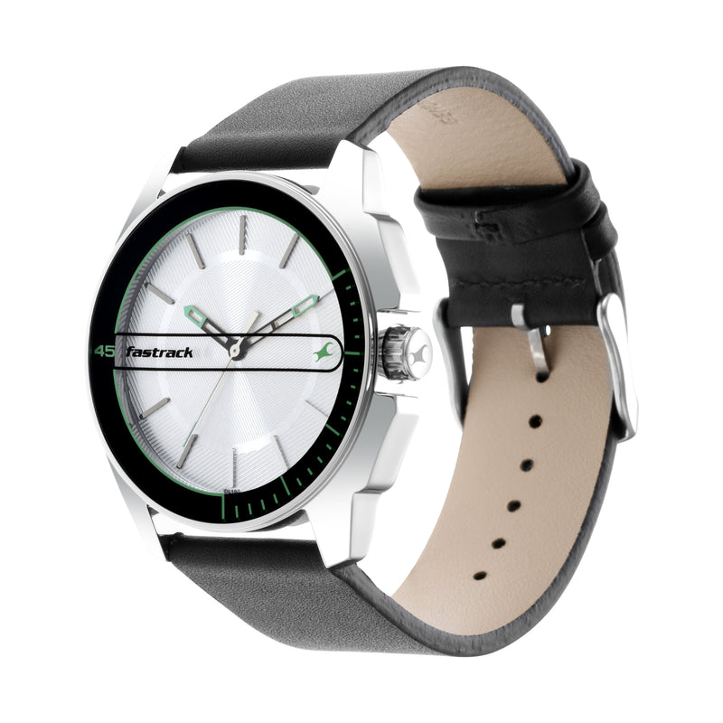 Fastrack Wear Your Look - Silver Dial Analog Watch for Guys 3089SL15