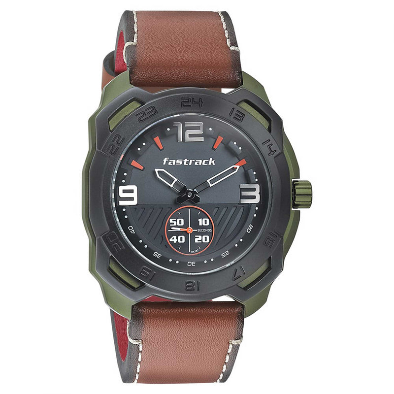 Fastrack All Nighters Dark Grey Dial Analog Watch for Guys 3192AL01
