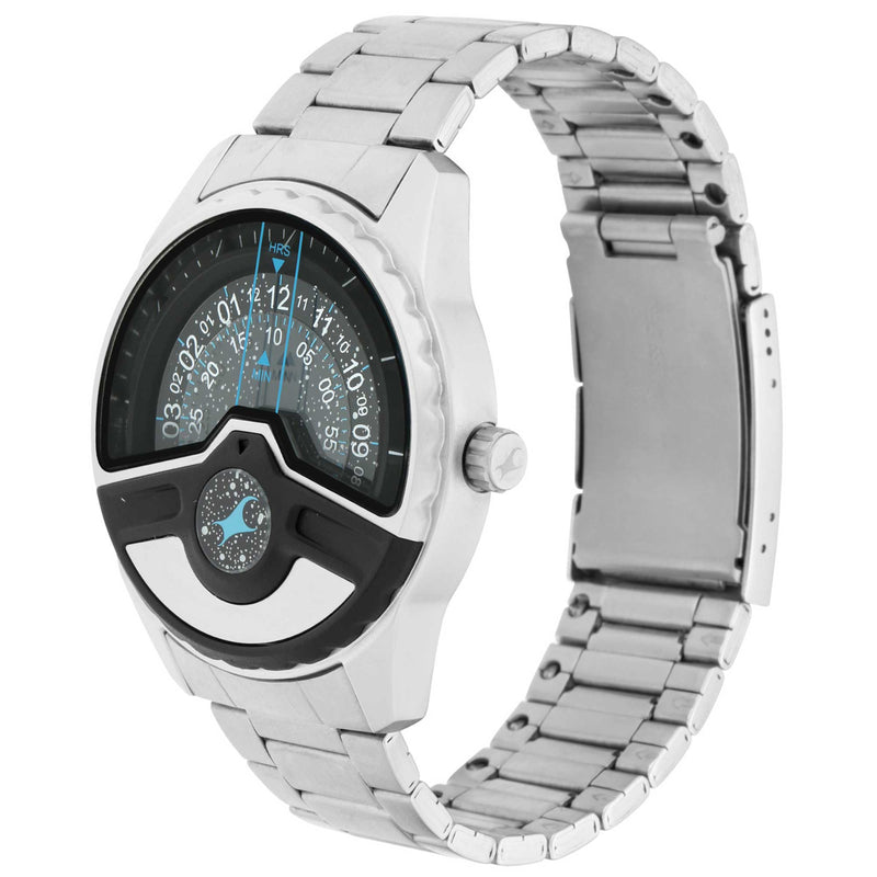 Fastrack Space Disc from Fastrack Space Rover - Grey Dial Analog Watch for Guys with Disc Hands 3204KM01