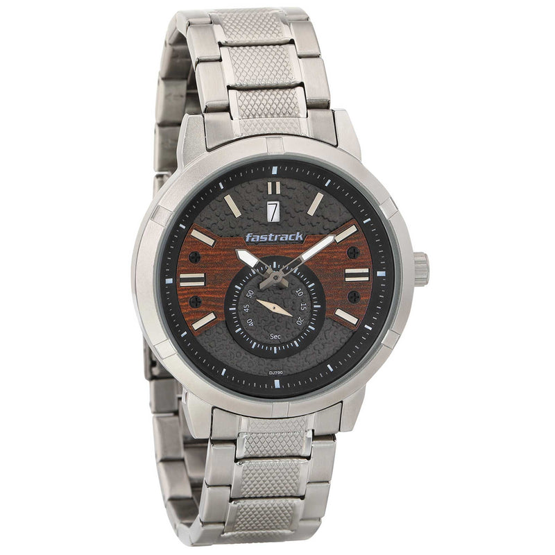 Go Skate from Fastrack - Grey Dial Analog Watch for Guys 3219SM02