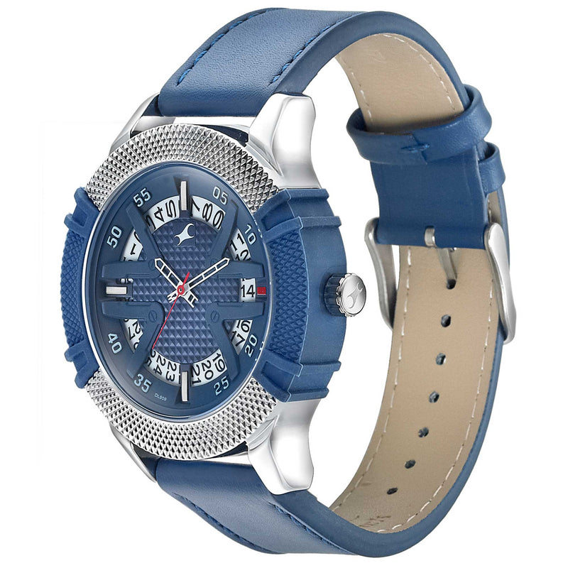 Fastrack Blue Dial Analog Watch for Guys 3223KL01