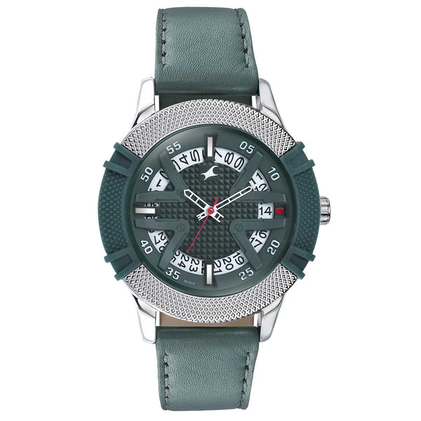 Fastrack Green Dial Analog Watch for Guys 3223KL02