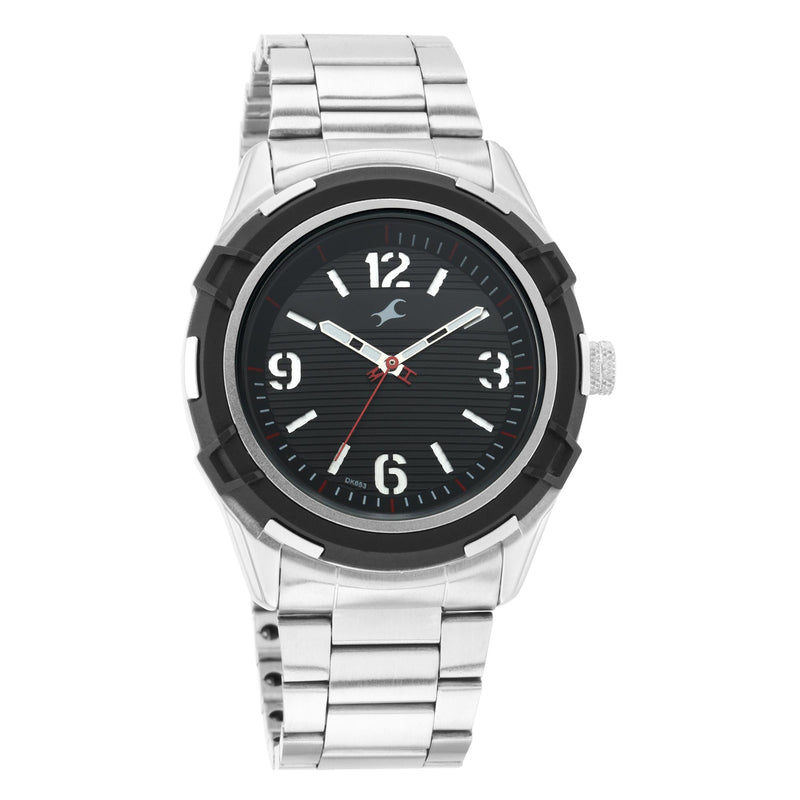 Fastrack FastFit - Black Dial Analog Watch for Guys 3225KM02