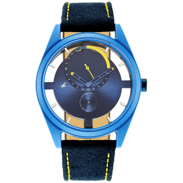 Fastrack Revibe Blue Dial Multifunction Watch for Guys 3256PF01