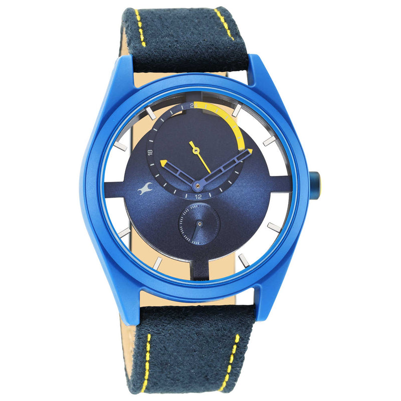 Fastrack Revibe Blue Dial Multifunction Watch for Guys 3256PF01