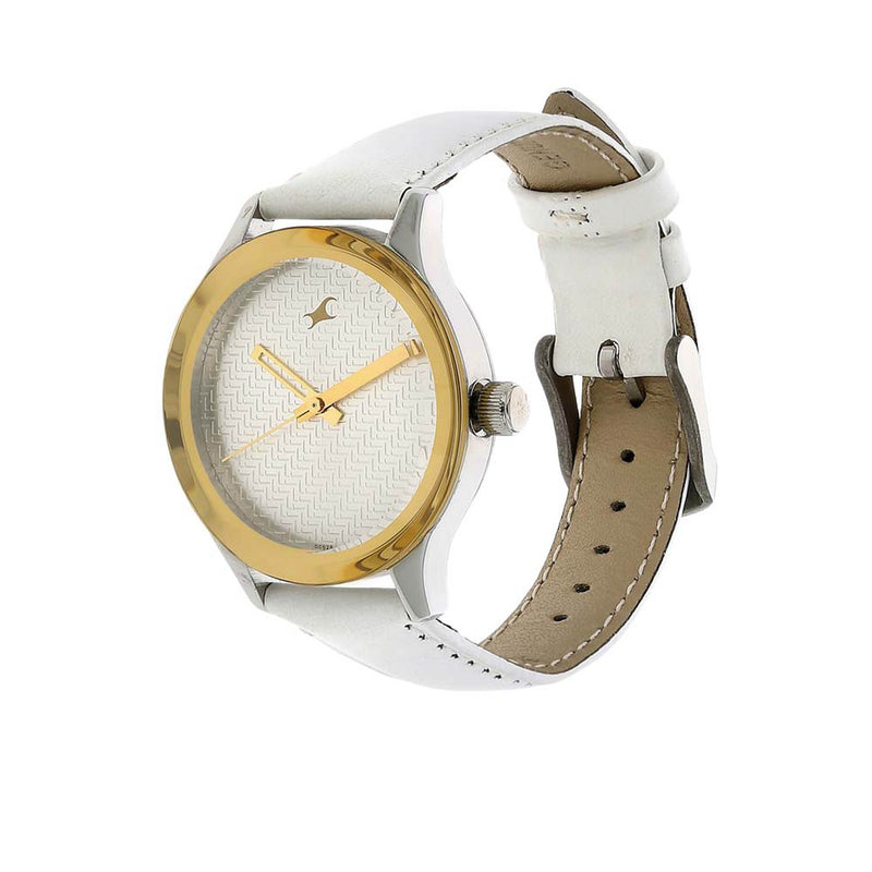 Fastrack Silver Dial Analog Watch for Girls 6078SL02