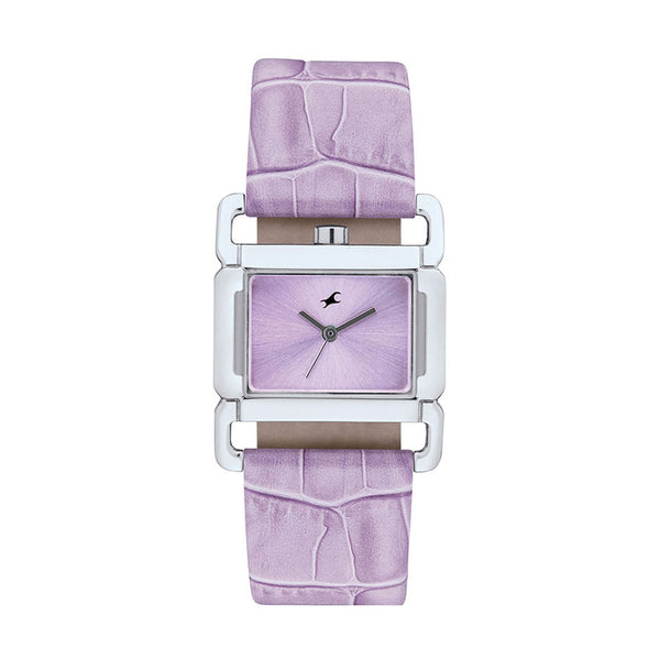 Fastrack Purple Dial Analog Watch for Girls 6089SL01