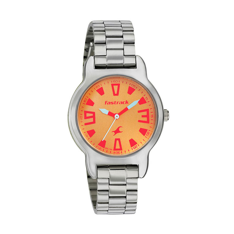 Fastrack Yellow Dial Analog Watch for Girls 6127SM02