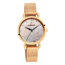 Fastrack  Animal Print Watch - Silver and Rose Gold Dial with Analog Function 6221WM01