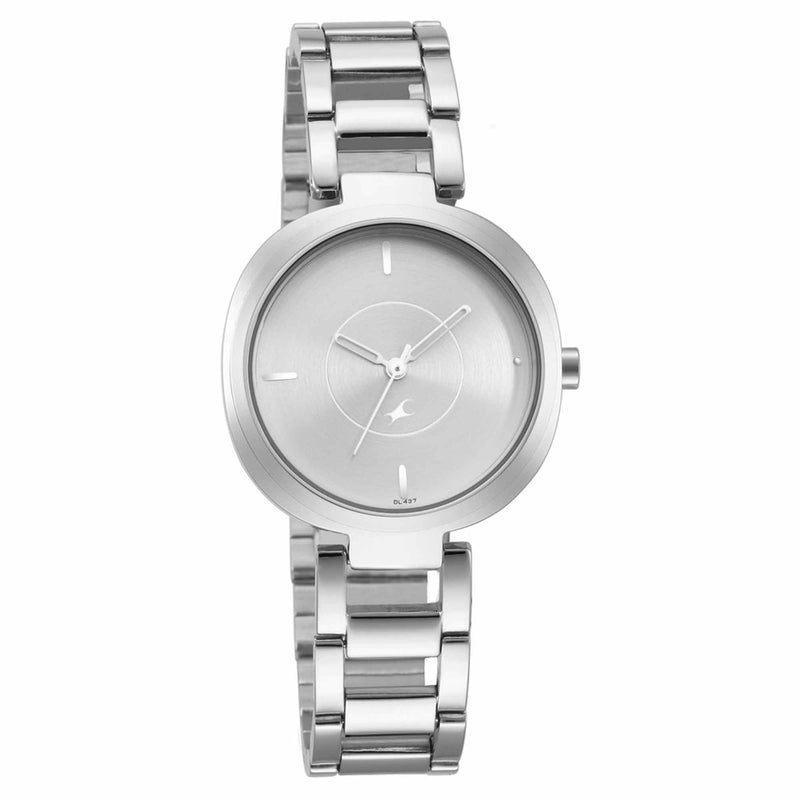 Fastrack Stunners - Silver Dial Analog Watch for Girls 6247SM01
