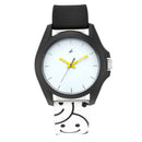 Fastrack Hashtag White Dial Analog Unisex Watches 68011PP05