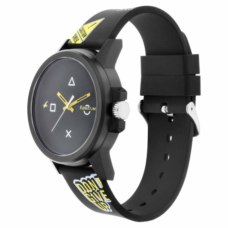 Arcade from Fastrack - Black Dial Analog Unisex Watch 68012PP05