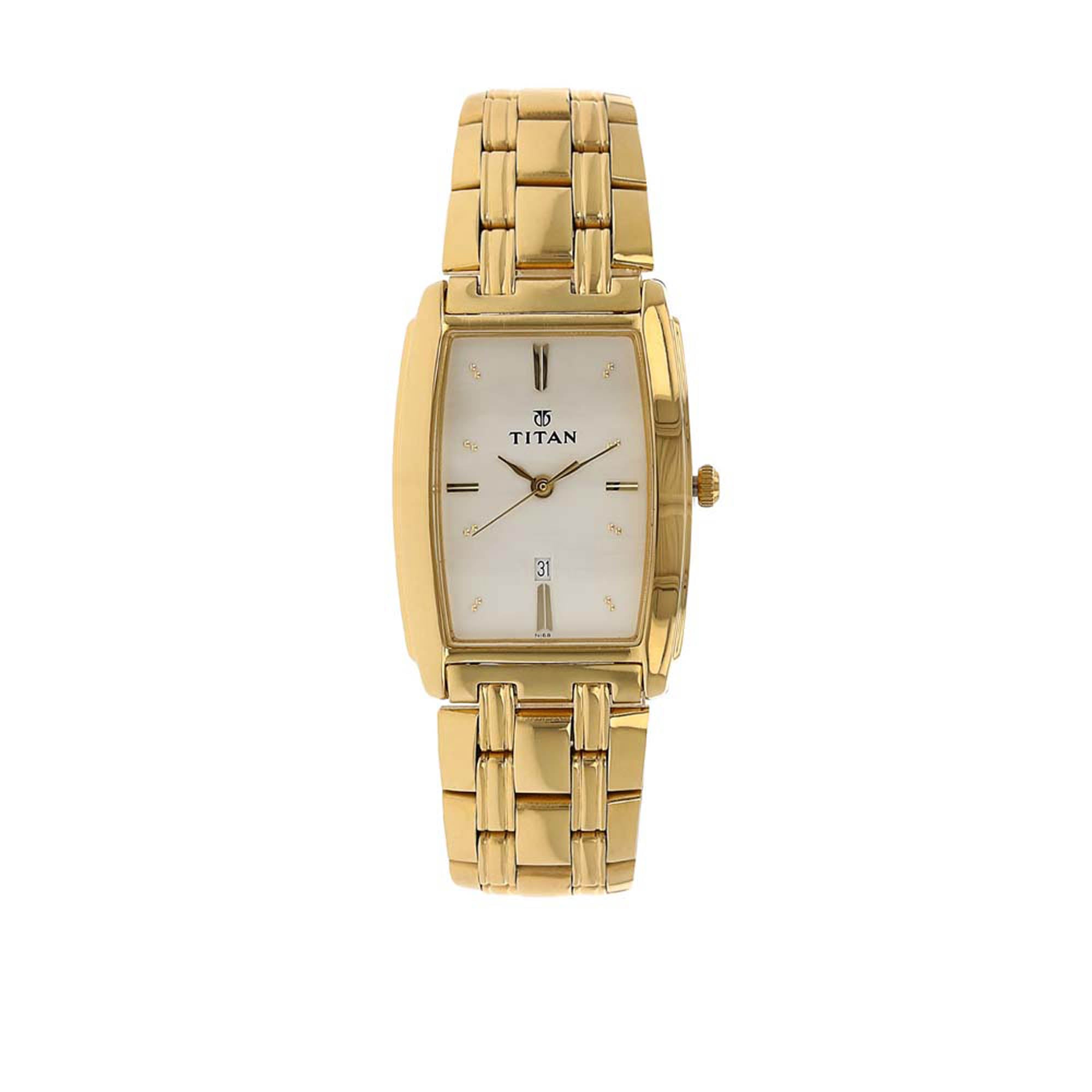 Titan gold hotsell watch mens