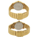 TITAN WHITE DIAL METAL STRAP WATCH 15802490YM04