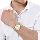 TITAN REGALIA CHAMPAGNE DIAL ANALOG WATCH FOR MEN 1584BM02