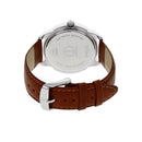 TITAN WHITE DIAL LEATHER STRAP WATCH 1585SL07