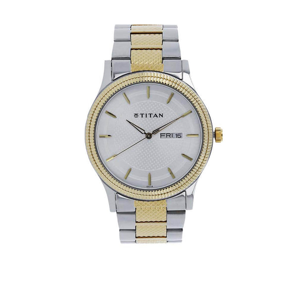 TITAN SILVER DIAL ANALOG WATCH FOR MEN 1650BM03