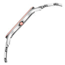 TITAN EDGE METAL SILVER DIAL LEATHER STRAP WATCH 1683KM01