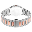 TITAN EDGE METAL SILVER DIAL LEATHER STRAP WATCH 1683KM01