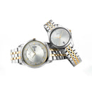 TITAN BANDHAN SILVER WHITE DIAL STAINLESS STEEL PAIR WATCHES 17742565BM01