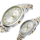 TITAN BANDHAN SILVER WHITE DIAL STAINLESS STEEL PAIR WATCHES 17742565BM01