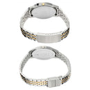 TITAN BANDHAN SILVER WHITE DIAL STAINLESS STEEL PAIR WATCHES 17742565BM01