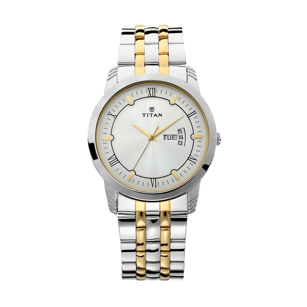 TITAN KARISHMA SILVER DIAL ANALOG WATCH FOR MEN