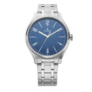 TITAN WORKWEAR WATCH WITH BLUE DIAL & SILVER METAL STRAP 1802SM02