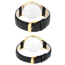 TITAN BANDHAN ANTHRACITE DIAL BLACK LEATHER STRAP WATCH 18062617YL01