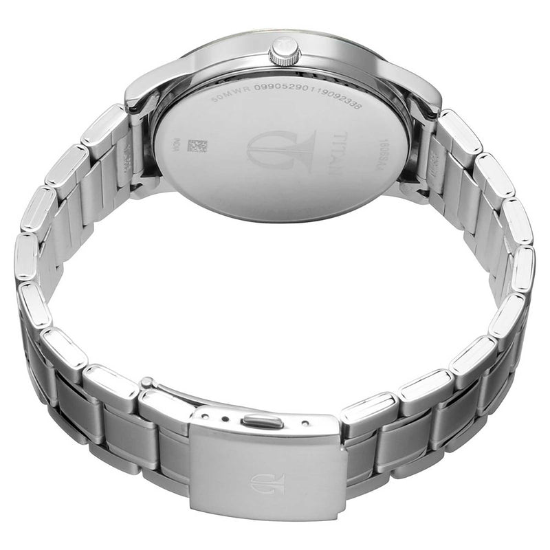 TITAN WORKWEAR WATCH WITH WHITE DIAL & STAINLESS STEEL STRAP 1806SM01