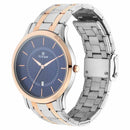 TITAN BLUE DIAL STAINLESS STEEL STRAP WATCH 1825KM01