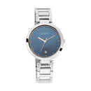 TITAN SPARKLE II NAVY BLUE DIAL METAL STRAP WATCH 2480SM11