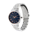 TITAN BLUE DIAL STEEL STRAP WATCH 2569SM01