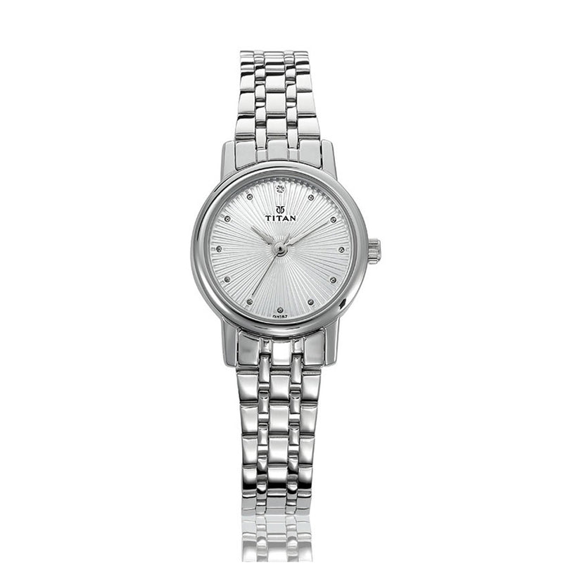 TITAN KARISHMA SILVER DIAL ANALOG WATCH FOR WOMEN 2593SM01