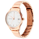 TITAN WORKWEAR SILVER DIAL ROSE GOLD STAINLESS STEEL STRAP WATCH 2649WM01
