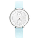 TITAN PASTEL DREAMS SILVER DIAL BLUE LEATHER STRAP WATCH 2651SL04