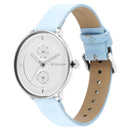 TITAN PASTEL DREAMS SILVER DIAL BLUE LEATHER STRAP WATCH 2651SL04