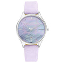 TITAN PASTEL DREAMS MOTHER OF PEARL DIAL PALE PURPLE LEATHER STRAP WATCH 2670SL02