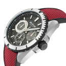 TITAN OCTANE BLACK DIAL RED STRAP WATCH 90109KP03