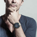 TITAN ATHLEISURE BLUE DIAL GREY NYLON STRAP WATCH 90129QP01