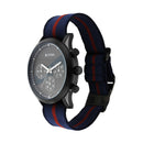 TITAN ATHLEISURE ANTHRACITE DIAL BLUE NYLON STRAP WATCH 90129QP02