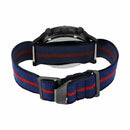 TITAN ATHLEISURE ANTHRACITE DIAL BLUE NYLON STRAP WATCH 90129QP02