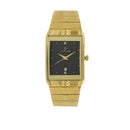 TITAN BLACK DIAL METAL STRAP WATCH 9151YM05