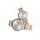 TITAN ROSE GOLD DIAL STAINLESS STEEL STRAP WATCH 9400294202WM01