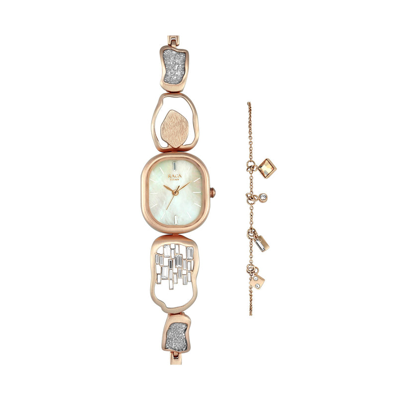 TITAN FROST BY RAGA I AM MOTHER OF PEARL DIAL ANALOG WATCH FOR WOMEN